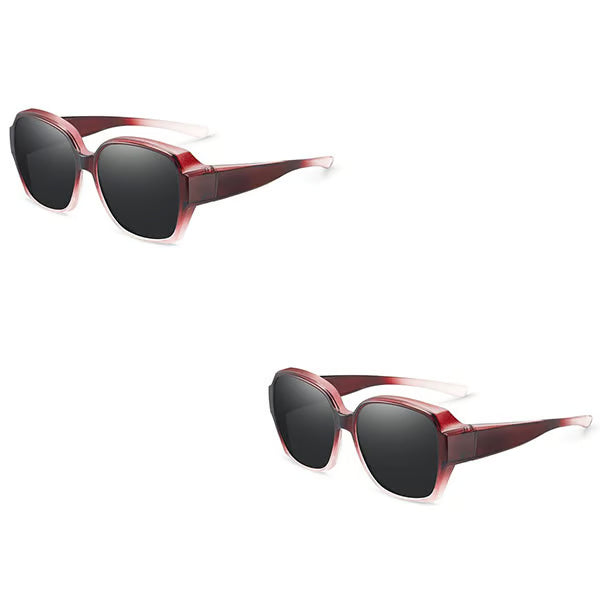 Polarised Round Cat-Eye Sunglasses