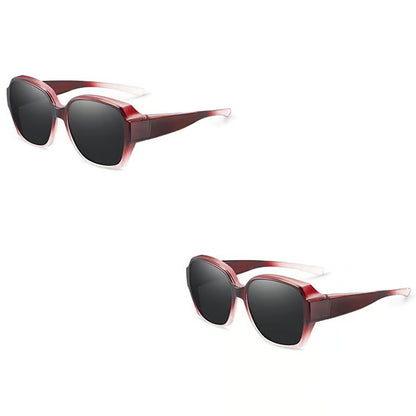 Polarised Round Cat-Eye Sunglasses