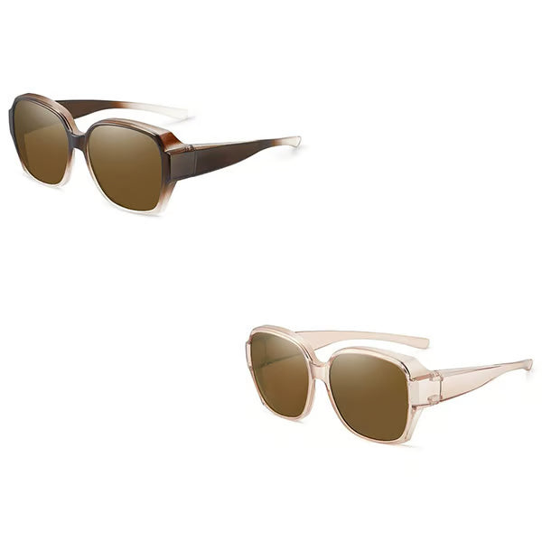 Polarised Round Cat-Eye Sunglasses