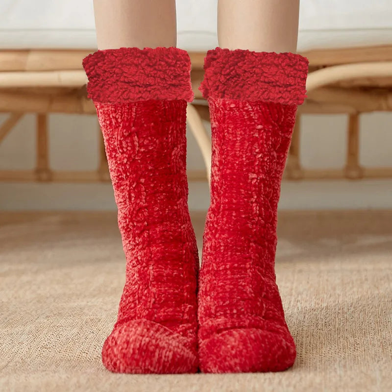 Cosy Sherpa-Lined Slipper Socks