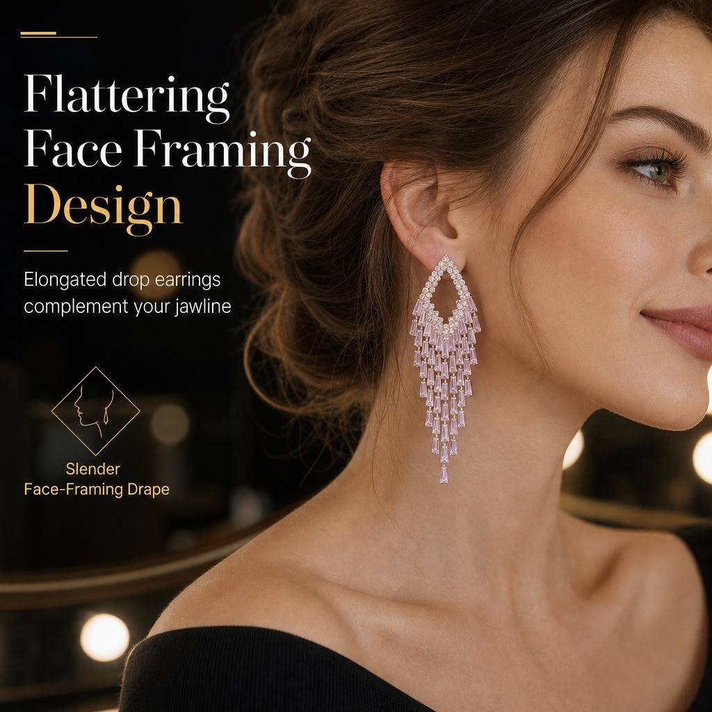Women's Geometric Tassel Drop Earrings