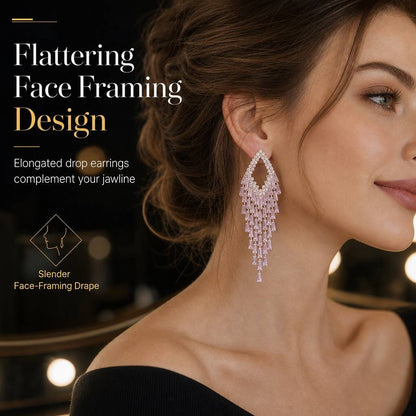 Women's Geometric Tassel Drop Earrings