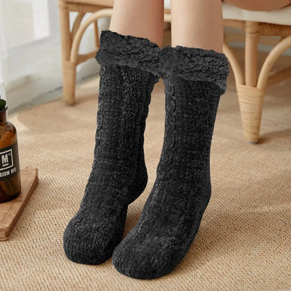 Cosy Sherpa-Lined Slipper Socks