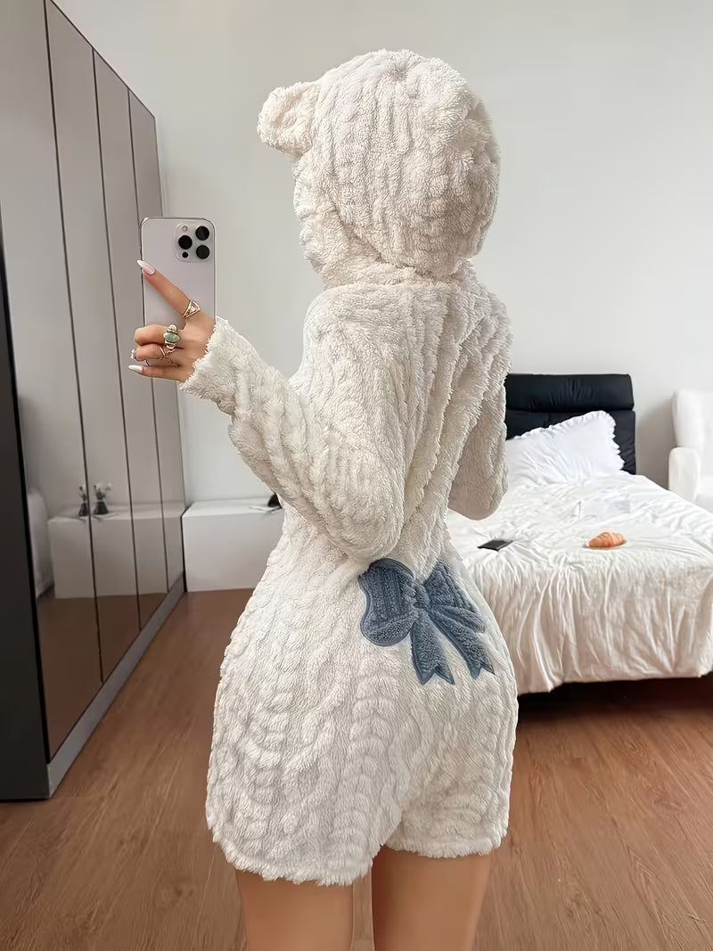 Women's Animal Hooded Winter Bodysuit