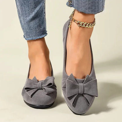 Women's Elegant Bow Detail Wedge Shoes