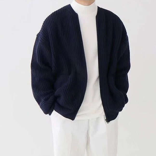 Men's Full Zip Knitted Cardigan