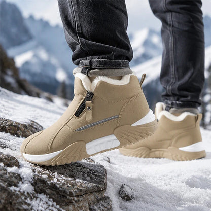 Men's Fleece-Lined Side Zip Winter Boots