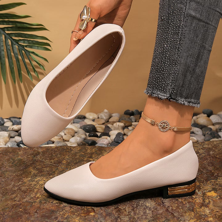 Women's Elegant Low-Heel Slip-On Shoes