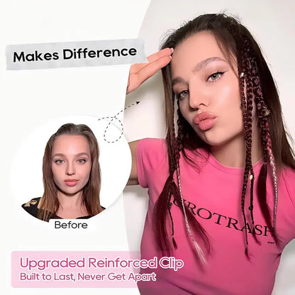 Women's Bohemian Decorative Clip-In Hair Braids