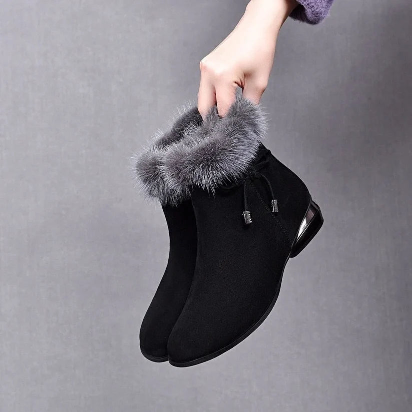 Women's Faux Fur-Lined Winter Ankle Boots