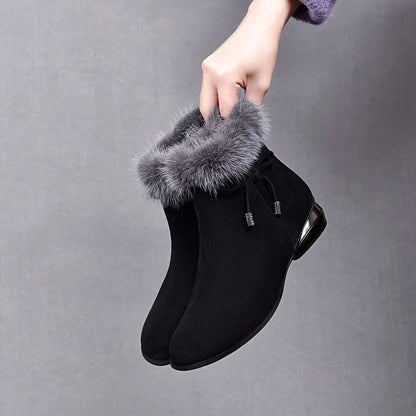 Women's Faux Fur-Lined Winter Ankle Boots