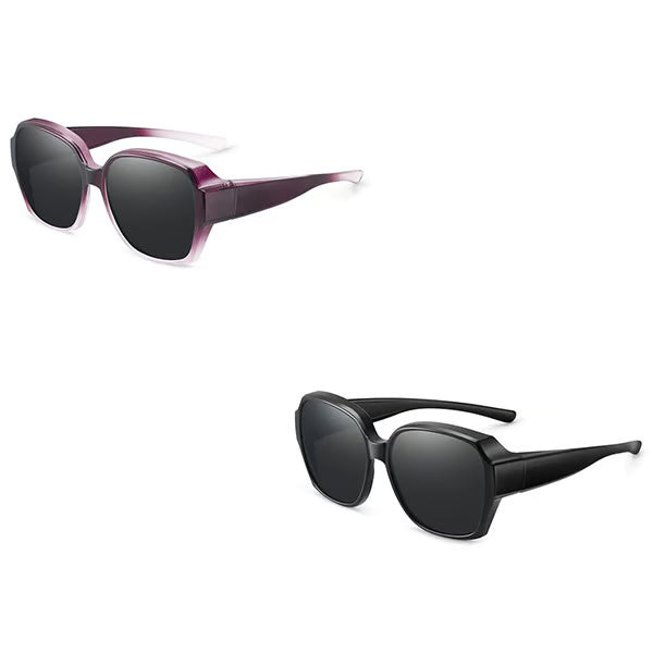 Polarised Round Cat-Eye Sunglasses