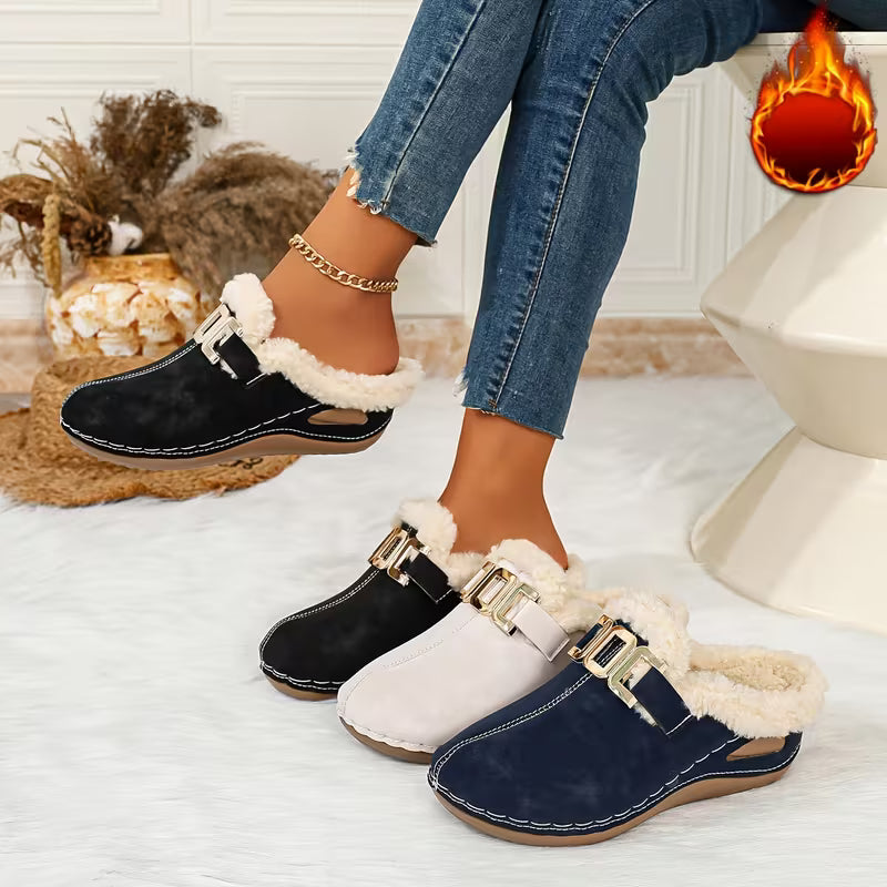 Women's Buckle Detail Slip-On Clogs