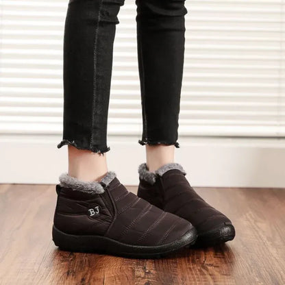 Women's Plush-Lined Winter Ankle Boots