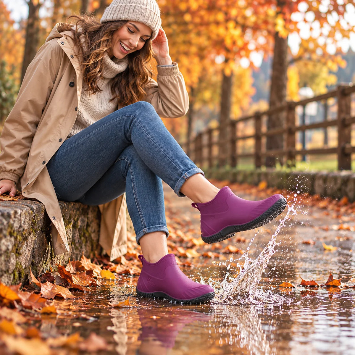 Women's Waterproof Slip-On Garden Shoes