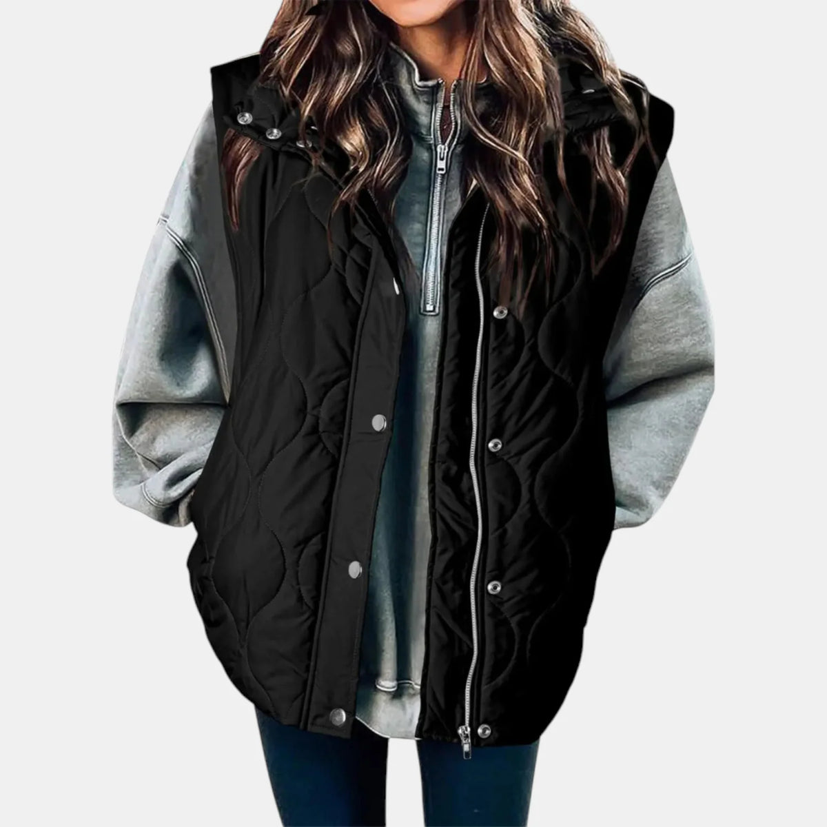 Women's Quilted Hooded Puffer Gilet