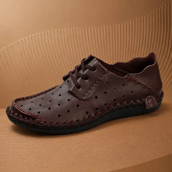 Men's Perforated Lace Up Casual Shoes