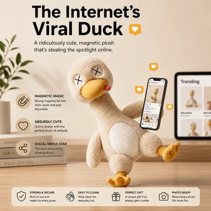 Poseable Magnetic Plush Duck