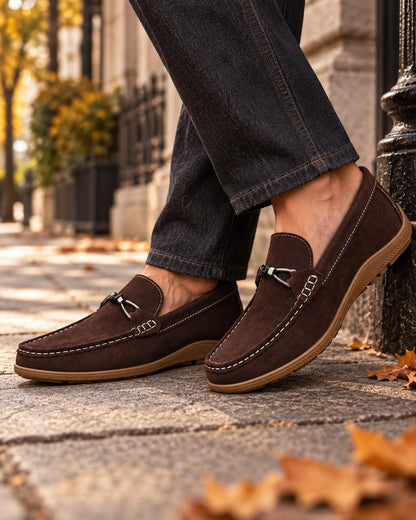 Men's Suede-Look Slip-On Loafers