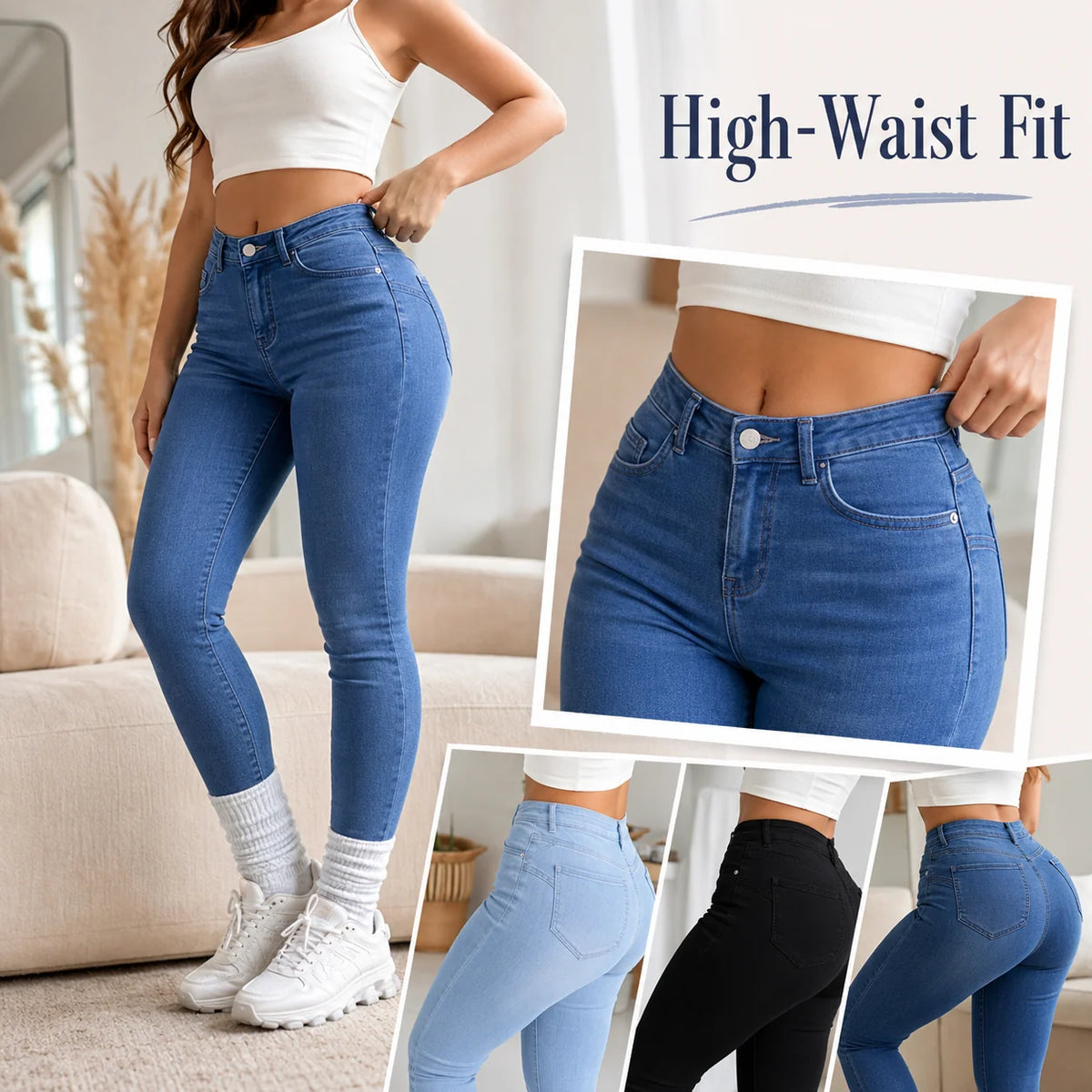 Women's High-Rise Stretch Skinny Jeans
