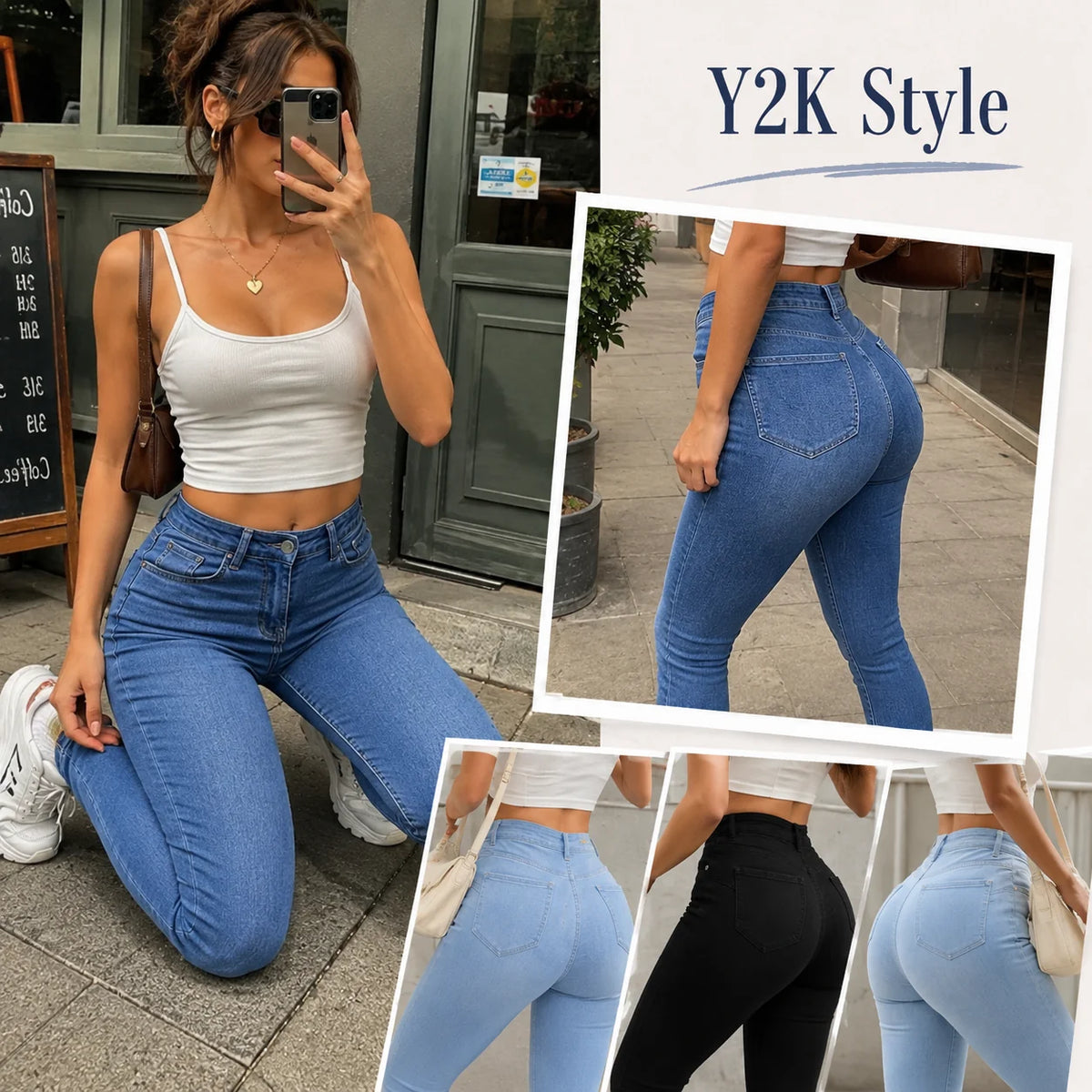 Women's High-Rise Stretch Skinny Jeans