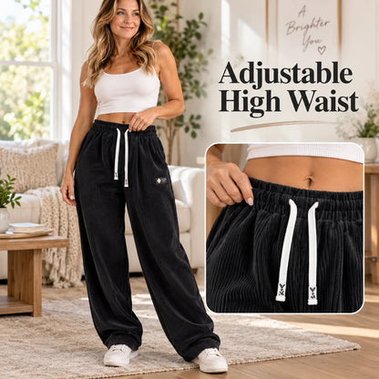 Women's Textured Wide Leg Trousers