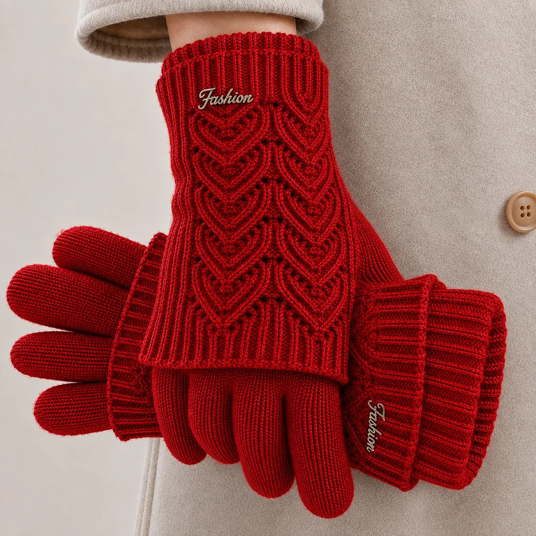 Women's Cable Knit Winter Gloves