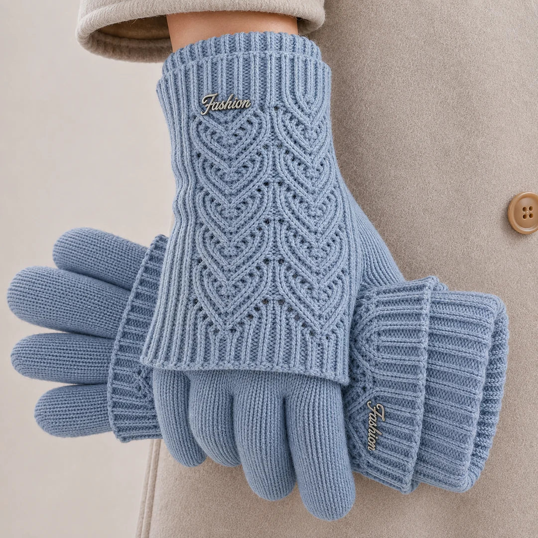 Women's Cable Knit Winter Gloves