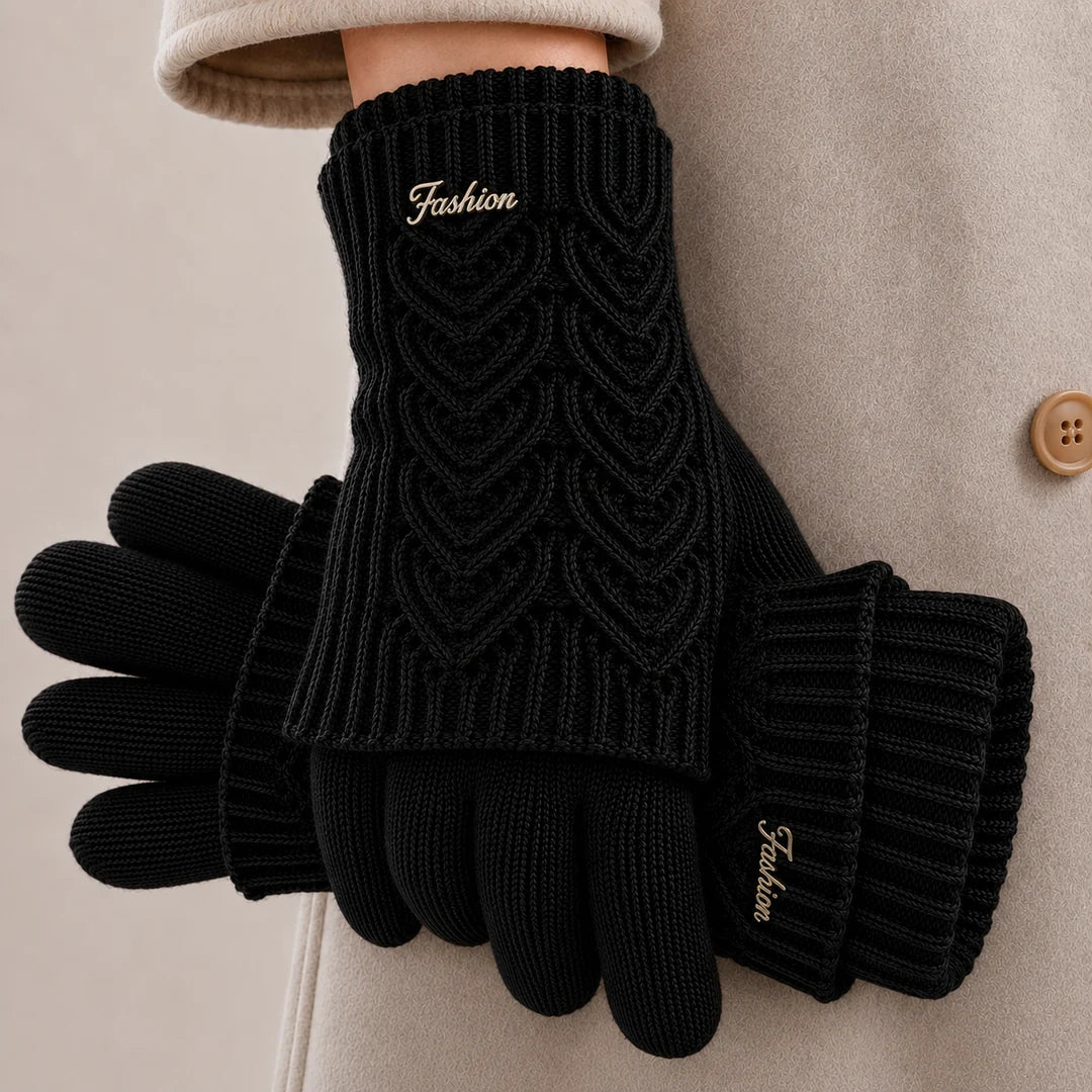 Women's Cable Knit Winter Gloves