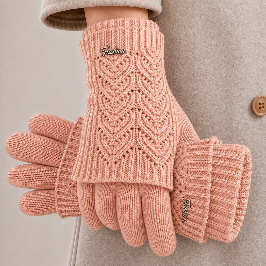 Women's Cable Knit Winter Gloves