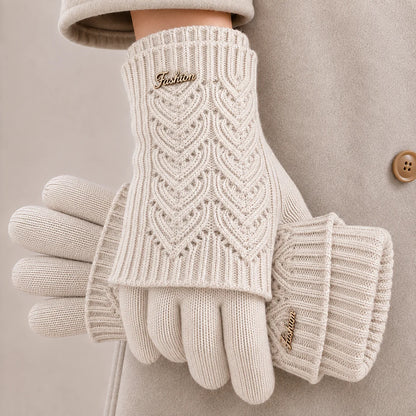 Women's Cable Knit Winter Gloves