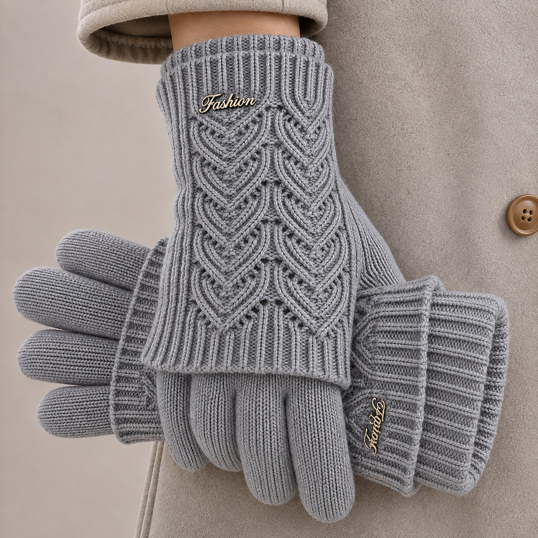 Women's Cable Knit Winter Gloves