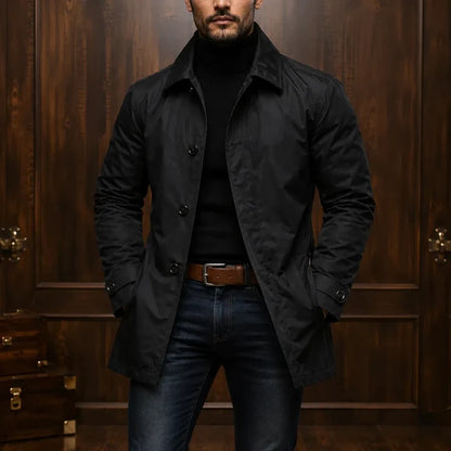 Men's Lightweight Button Front Coat