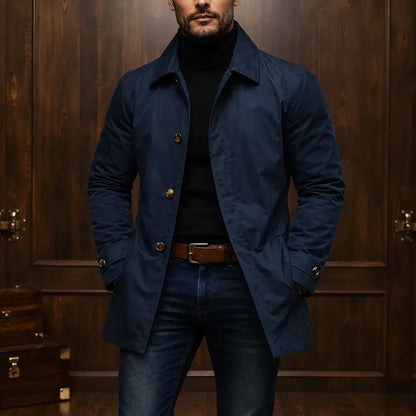Men's Lightweight Button Front Coat