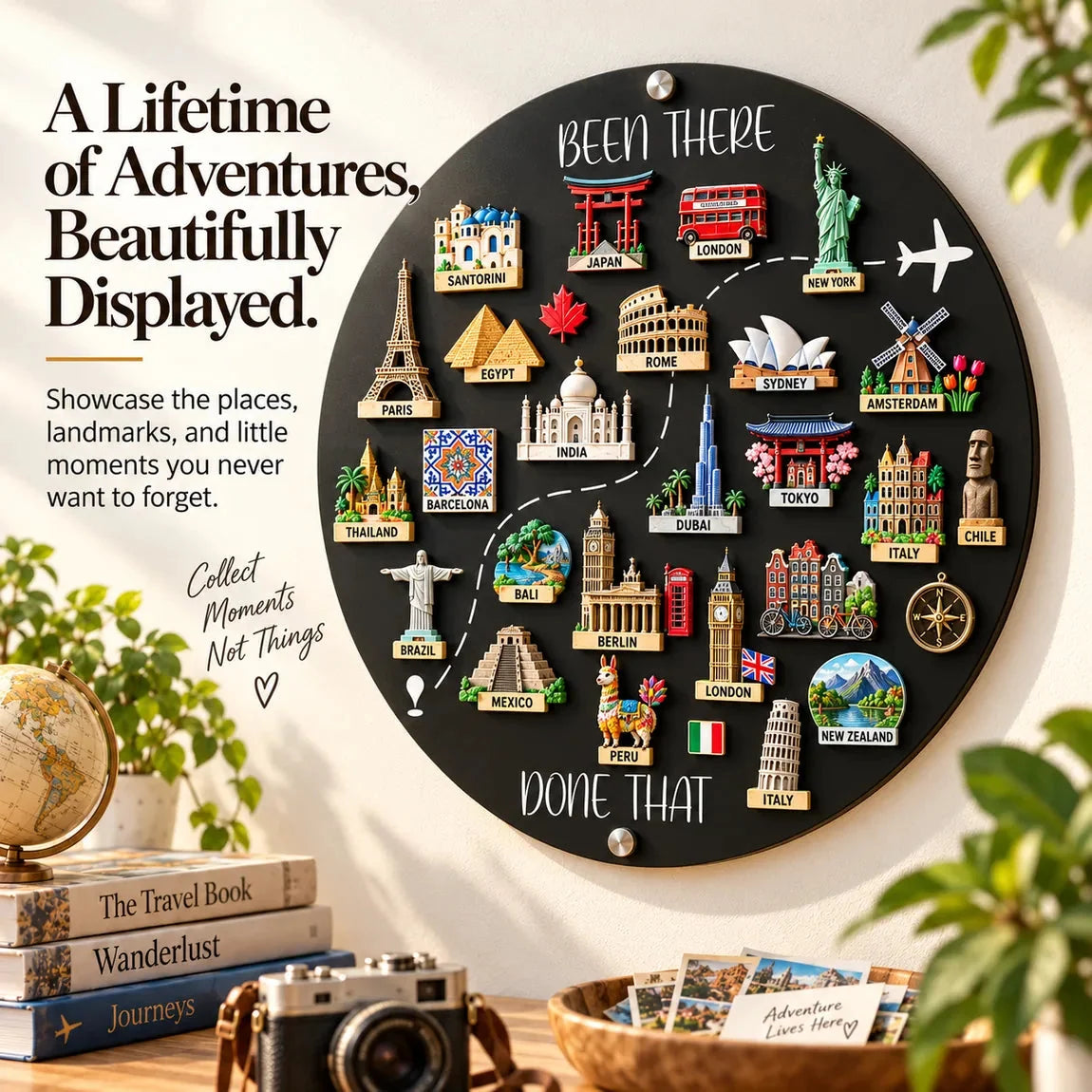 Travel Souvenir Magnet Display Board