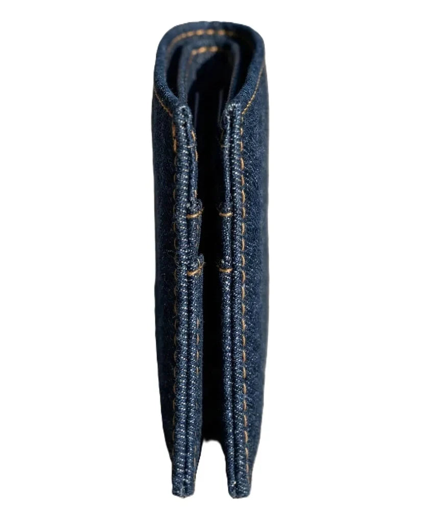 Denim Inspired Mini Folding Wallet