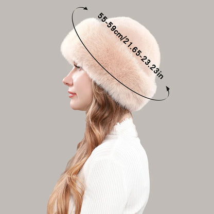 Women's Plush Winter Faux Fur Hat