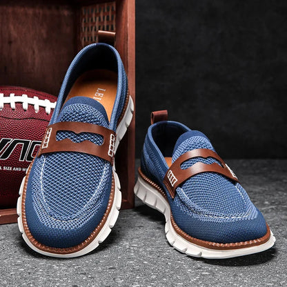 Men's Mesh Penny Loafers