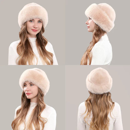 Women's Plush Winter Faux Fur Hat