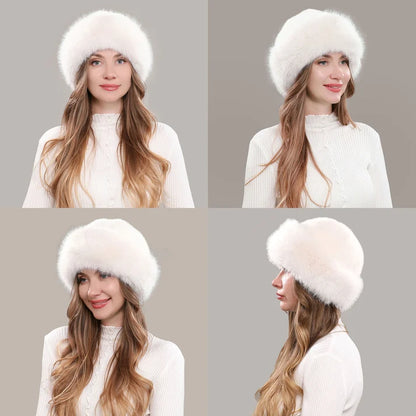 Women's Plush Winter Faux Fur Hat