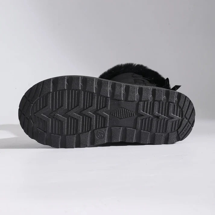 Women's Bow Detail Fleece-Lined Platform Boots