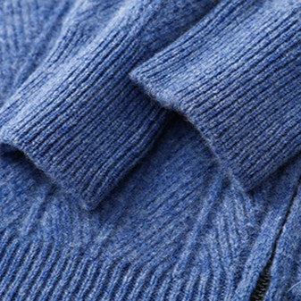 Men's Textured Full-Zip Knit Cardigan