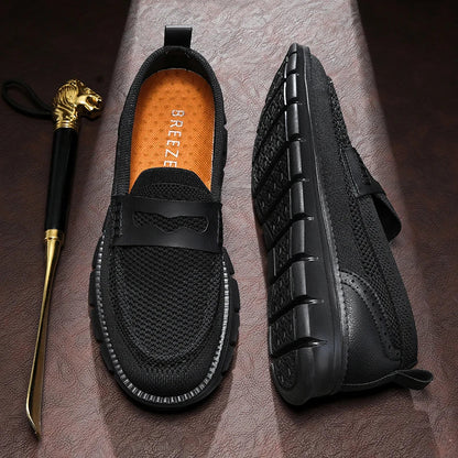 Men's Mesh Penny Loafers