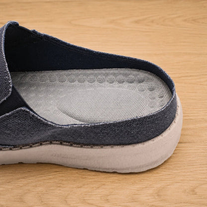 Men's Casual Slip On Canvas Mules