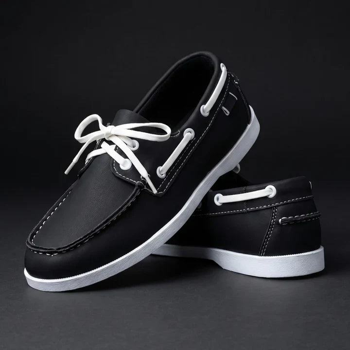 Men's Two Tone Lace Boat Shoes