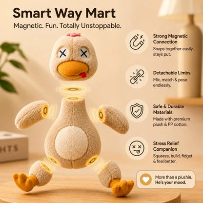 Poseable Magnetic Plush Duck