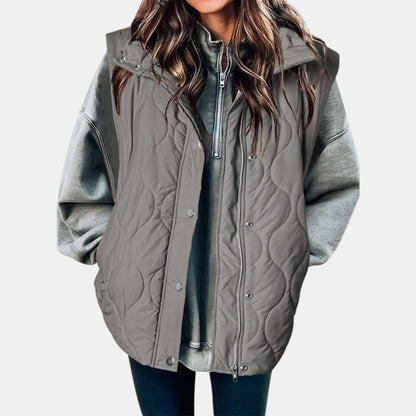 Women's Quilted Hooded Puffer Gilet