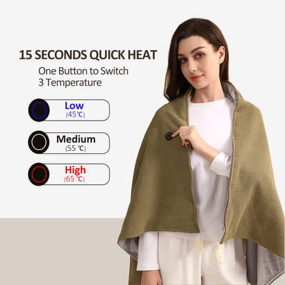 Electric Heated Wrap Shawl