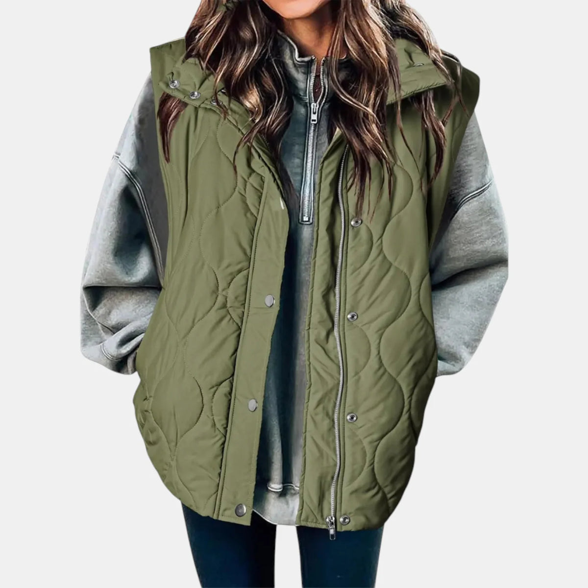 Women's Quilted Hooded Puffer Gilet
