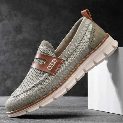 Men's Mesh Penny Loafers